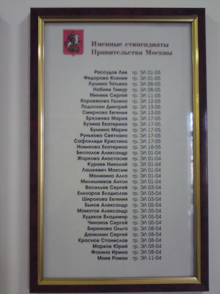 Стипендиаты Правительства Москвы