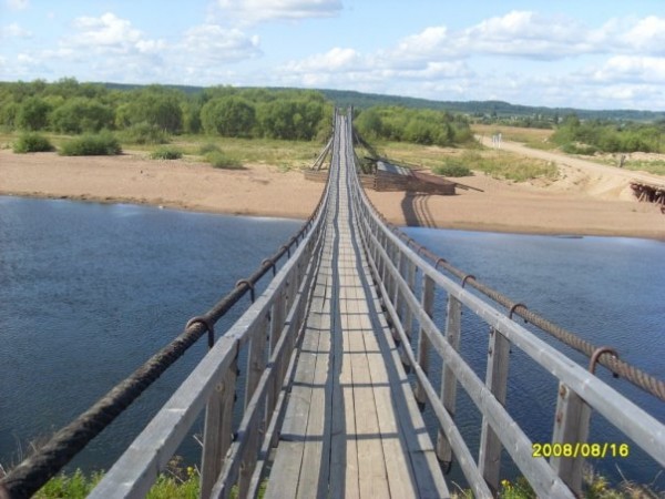Подвесной мост через Виледь