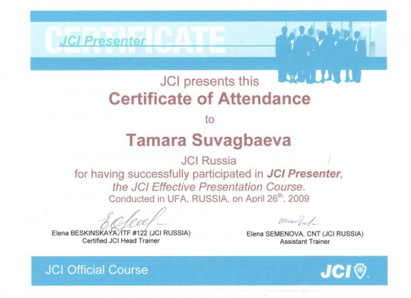 JCI Presenter