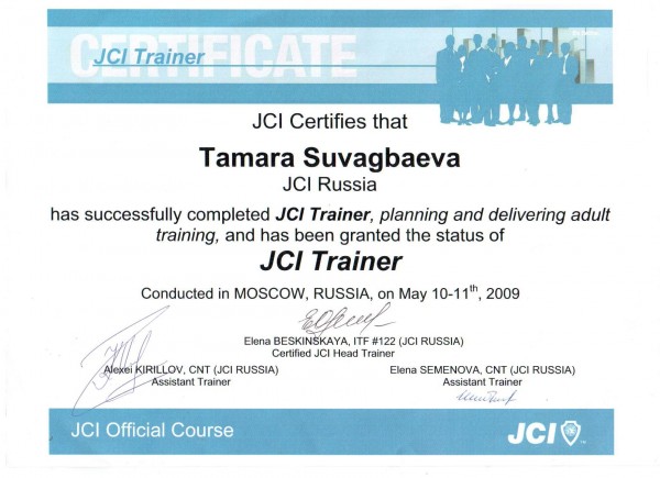 JCI trainer